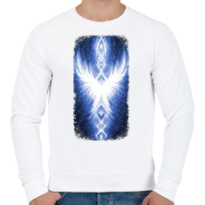PRINTFASHION Szivárvány Híd - sötétkék - Férfi pulóver - Fehér
