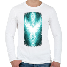 PRINTFASHION Szivárvány Híd - világoskék - Férfi hosszú ujjú póló - Fehér férfi póló