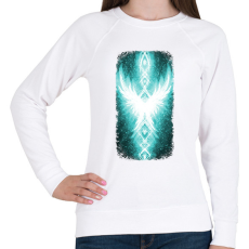 PRINTFASHION Szivárvány Híd - világoskék - Női pulóver - Fehér
