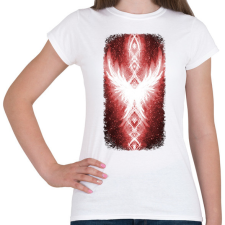 PRINTFASHION Szivárvány Híd - vörös - Női póló - Fehér női póló