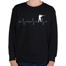 PRINTFASHION Szívritmus PUBG CSGO - Gyerek pulóver - Fekete