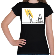 PRINTFASHION Szobafestő - Női póló - Fekete női póló