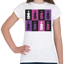 PRINTFASHION Szobrok - Színes - Női póló - Fehér női póló