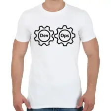 PRINTFASHION Szoftverfejlesztő - Férfi póló - Fehér férfi póló