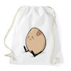 PRINTFASHION Szomorú tojás - Sportzsák, Tornazsák - Fehér