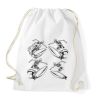 PRINTFASHION Szörf 03 - Sportzsák, Tornazsák - Fehér