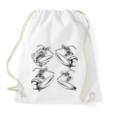 PRINTFASHION Szörf 03 - Sportzsák, Tornazsák - Fehér tornazsák