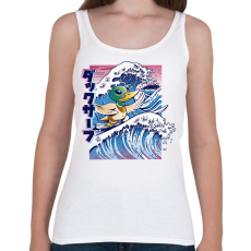 PRINTFASHION Szörfös kacsa - Női atléta - Fehér