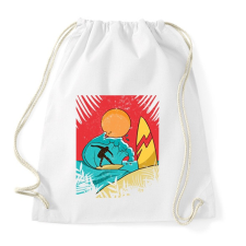 PRINTFASHION Szörfös - Sportzsák, Tornazsák - Fehér tornazsák