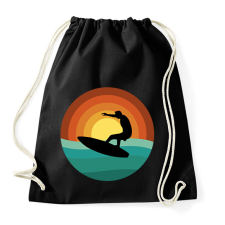 PRINTFASHION Szörfös - Sportzsák, Tornazsák - Fekete tornazsák