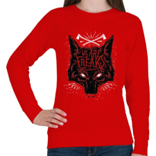 PRINTFASHION Szörnyek vagyunk - Női pulóver - Piros női pulóver, kardigán