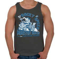 PRINTFASHION Szörnyfutam - Férfi atléta - Sötétszürke atléta, trikó