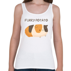 PRINTFASHION Szőrös krumpli - Női atléta - Fehér