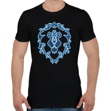 PRINTFASHION Szövetség Neon - Férfi póló - Fekete férfi póló