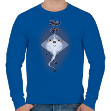 PRINTFASHION SzugeRÁJA - Férfi pulóver - Királykék férfi pulóver, kardigán