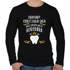 PRINTFASHION Szükséged van egy koronára - Férfi hosszú ujjú póló - Fekete férfi póló