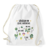 PRINTFASHION Szükségem van ezekre - Sportzsák, Tornazsák - Fehér