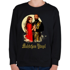 PRINTFASHION Szulejmán - Gyerek pulóver - Fekete gyerek pulóver, kardigán