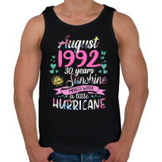 PRINTFASHION Születésnap 1992 Augusztus - Napfény egy kis hurrikánnal! - Férfi atléta - Fekete