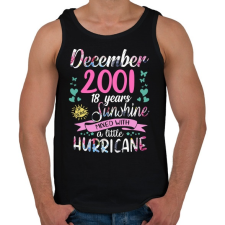 PRINTFASHION Születésnap 2001 December - Napfény egy kis hurrikánnal! - Férfi atléta - Fekete atléta, trikó