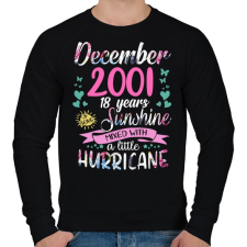 PRINTFASHION Születésnap 2001 December - Napfény egy kis hurrikánnal! - Férfi pulóver - Fekete férfi pulóver, kardigán