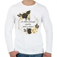 PRINTFASHION Születésnap feleség május PM PF - Férfi hosszú ujjú póló - Fehér férfi póló