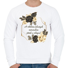 PRINTFASHION Születésnap feleség március PM PF - Férfi pulóver - Fehér