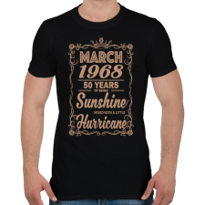 PRINTFASHION Születésnap - Napfény egy kis hurrikánnal! - Férfi póló - Fekete férfi póló