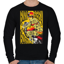 PRINTFASHION Született csajszi - Férfi pulóver - Fekete férfi pulóver, kardigán