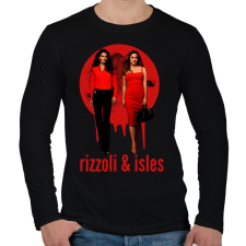 PRINTFASHION Született detektívek (Rizzoli & Isles) - Férfi hosszú ujjú póló - Fekete férfi póló