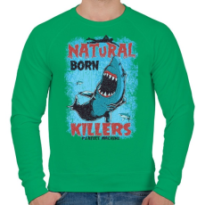 PRINTFASHION Született gyilkos - Férfi pulóver - Zöld