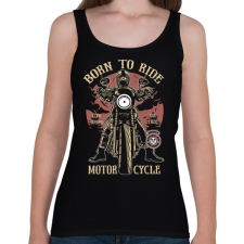 PRINTFASHION Született motoros - Női atléta - Fekete gyógyhatású készítmény