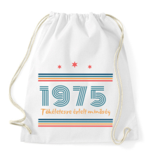 PRINTFASHION Szülinap 1975 - Sportzsák, Tornazsák - Fehér tornazsák