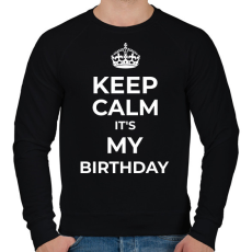 PRINTFASHION SZÜLINAP - Férfi pulóver - Fekete