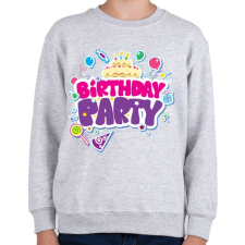 PRINTFASHION Szülinapi party - Gyerek pulóver - Sport szürke gyerek pulóver, kardigán