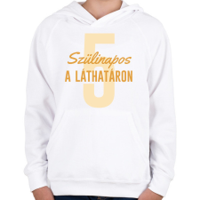 PRINTFASHION Szülinapos a láthatáron - Számmal - Gyerek kapucnis pulóver - Fehér gyerek pulóver, kardigán