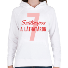 PRINTFASHION Szülinapos - Számmal - Női kapucnis pulóver - Fehér női pulóver, kardigán