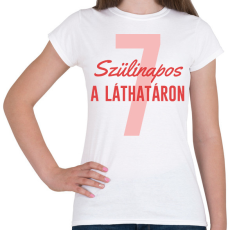 PRINTFASHION Szülinapos - Számmal - Női póló - Fehér