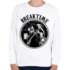 PRINTFASHION Szünet - Gyerek pulóver - Fehér