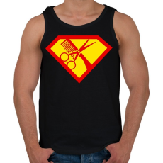 PRINTFASHION szuper fodrász - Férfi atléta - Fekete