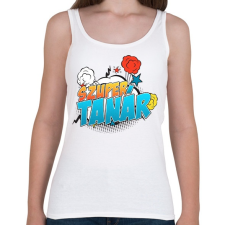 PRINTFASHION Szuper tanár - Női atléta - Fehér női trikó