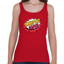 PRINTFASHION SzuperAnya! - Női atléta - Cseresznyepiros női trikó
