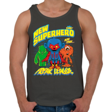 PRINTFASHION Szuperhős - Férfi atléta - Sötétszürke atléta, trikó