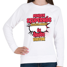 PRINTFASHION SZUPERHŐS ORVOS - Női pulóver - Fehér női pulóver, kardigán