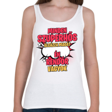 PRINTFASHION SZUPERHŐS RENDŐR - Női atléta - Fehér