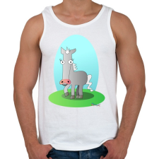 PRINTFASHION Szürke paci - Férfi atléta - Fehér atléta, trikó