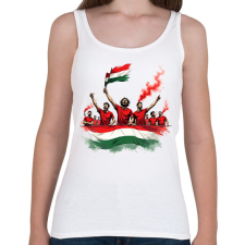 PRINTFASHION Szurkolók - Női atléta - Fehér női trikó