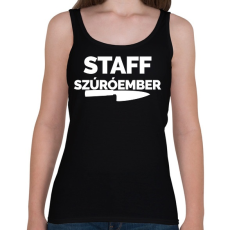 PRINTFASHION Szúróember - Női atléta - Fekete