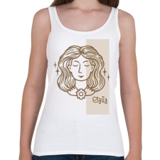 PRINTFASHION Szűz horoszkóp - Női atléta - Fehér női trikó