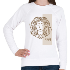 PRINTFASHION Szűz horoszkóp - Női pulóver - Fehér női pulóver, kardigán